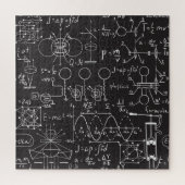 Wissenschaftliche Formeln: Chalkboard-Berechnungsm Puzzle (Vertikal)