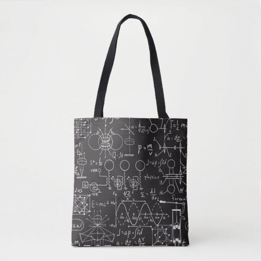 Wissenschaftliche Formeln: Chalkboard-Berechnungsm Tasche (Vorderseite)
