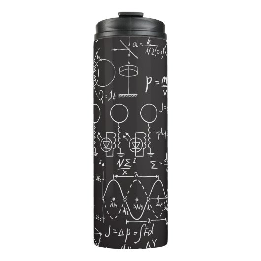 Wissenschaftliche Formeln: Chalkboard-Berechnungsm Thermosbecher (Vorderseite)