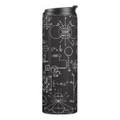 Wissenschaftliche Formeln: Chalkboard-Berechnungsm Thermosbecher (Nach links gedreht)