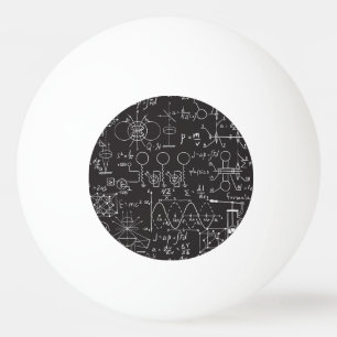 Wissenschaftliche Formeln: Chalkboard-Berechnungsm Tischtennisball