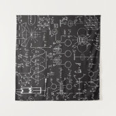 Wissenschaftliche Formeln: Chalkboard-Berechnungsm Wandteppich (Vorderseite (Horizontal))