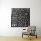 Wissenschaftliche Formeln: Chalkboard-Berechnungsm Wandteppich (Beispiel (Horizontal))