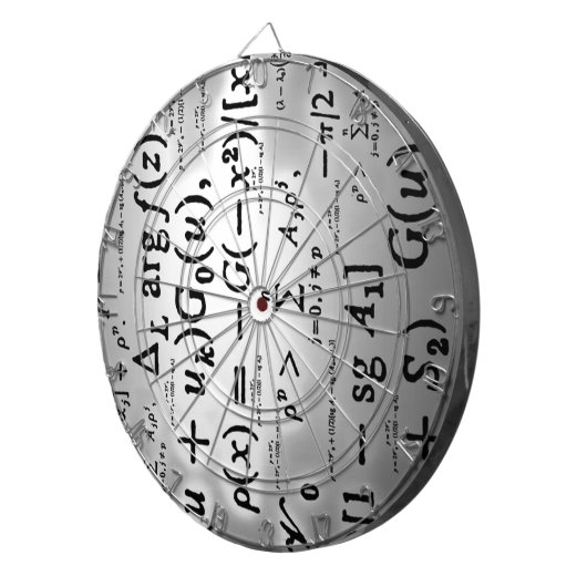 Wissenschaftliche Formeln Dartscheibe (Vorderseite rechts)