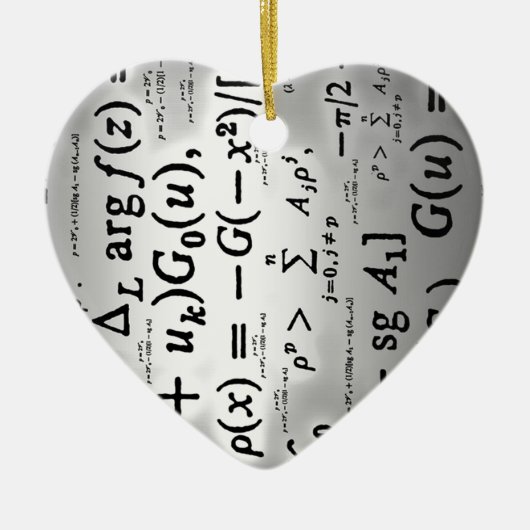 Wissenschaftliche Formeln Keramik Ornament (Vorne)