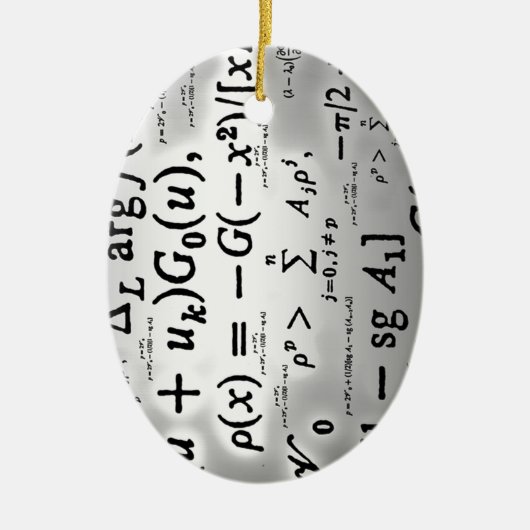 Wissenschaftliche Formeln Keramik Ornament (Vorne)