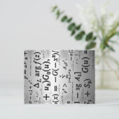 Wissenschaftliche Formeln Postkarte (Stehend Vorderseite)