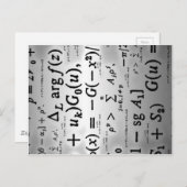 Wissenschaftliche Formeln Postkarte (Vorne/Hinten)