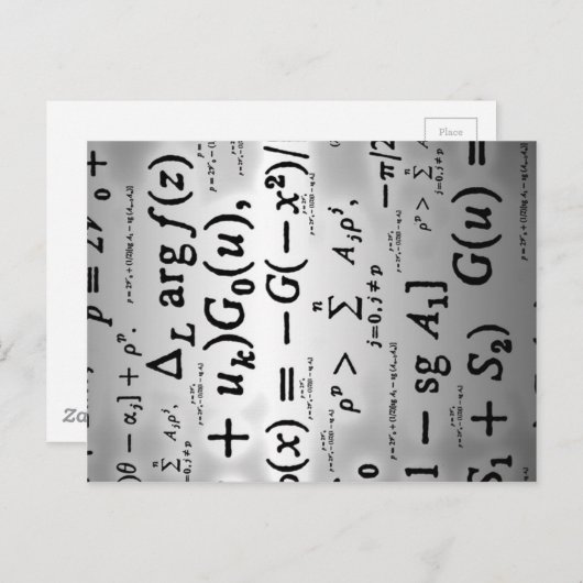 Wissenschaftliche Formeln Postkarte (Vorne/Hinten)