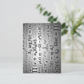 Wissenschaftliche Formeln Postkarte (Stehend Vorderseite)