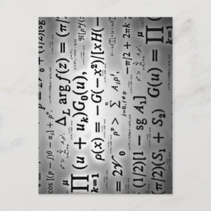 Wissenschaftliche Formeln Postkarte