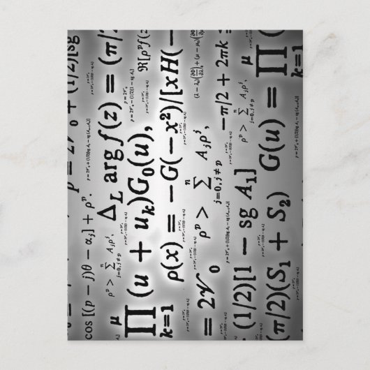 Wissenschaftliche Formeln Postkarte (Vorderseite)