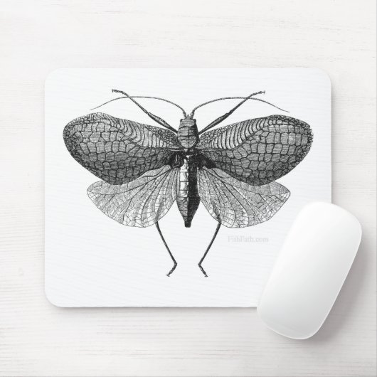 wissenschaftliche Illustration der Motte Mousepad (Mit Mouse)