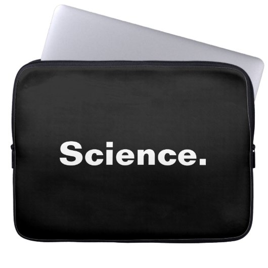 Wissenschaftliche Konzeption eines Wortes Minimali Laptopschutzhülle (Vorderseite)