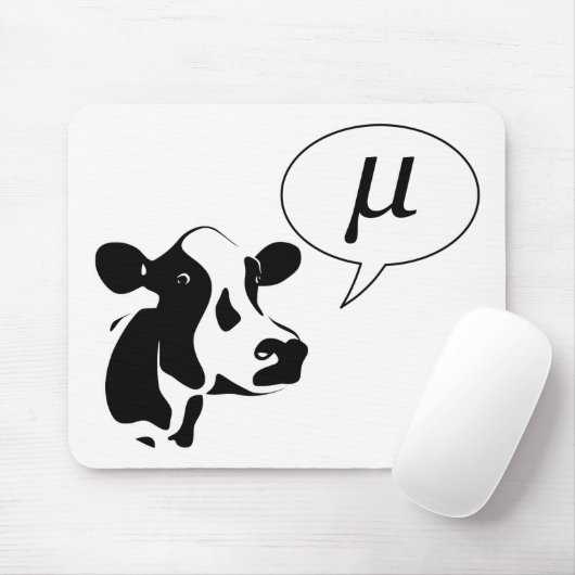 Wissenschaftliche Kuh geht MU Mousepad (Mit Mouse)