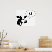 Wissenschaftliche Kuh macht Mu Poster (Küche)