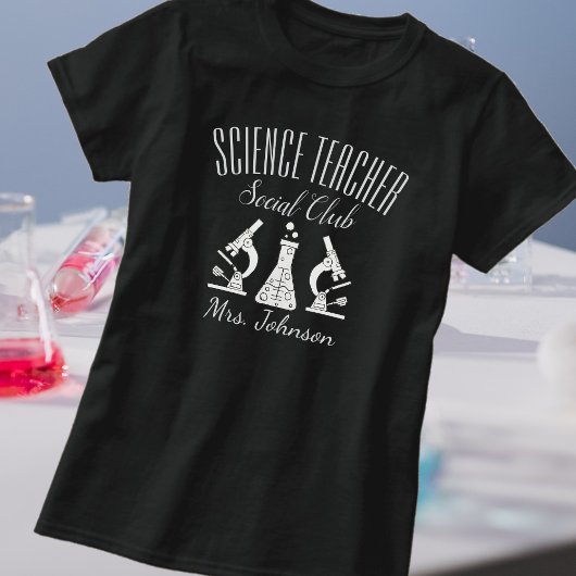 Wissenschaftliche Lehrer Sozialklublehrer Name T-Shirt
