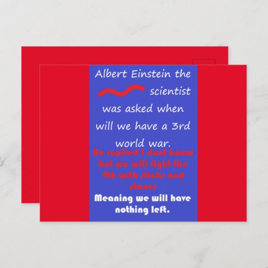 WISSENSCHAFTLICHE MATH-BILDUNG POSTKARTE (Vorne/Hinten)