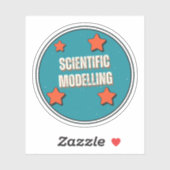 Wissenschaftliche Modellierung Aufkleber (Blatt)