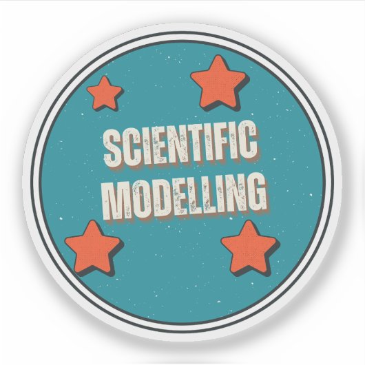 Wissenschaftliche Modellierung Aufkleber (Vorderseite)