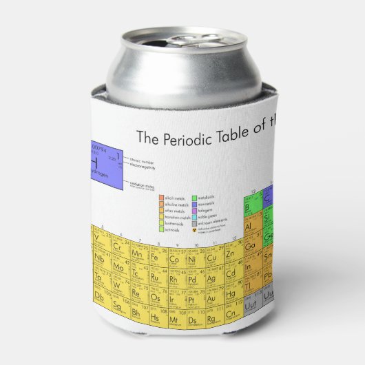 Wissenschaftliche Periodische Tabelle der Elemente Dosenkühler (Kanne Vorderseite)