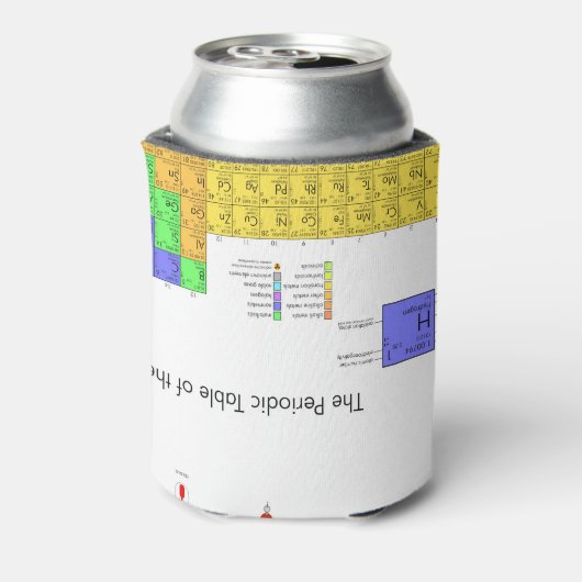 Wissenschaftliche Periodische Tabelle der Elemente Dosenkühler (Kanne Rückseite)