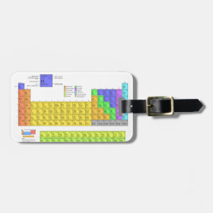 Wissenschaftliche Periodische Tabelle der Elemente Gepäckanhänger