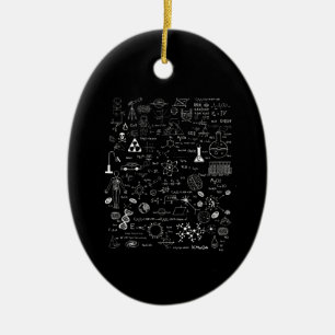 Wissenschaftliche Physik Mathematik Chemie Biologi Keramik Ornament