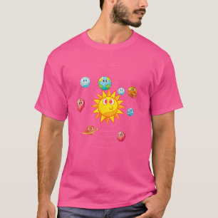 Wissenschaftliche Planeten Weltraum Erde Niedlich T-Shirt