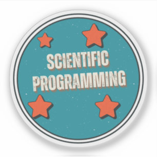 Wissenschaftliche Programmplanung Aufkleber