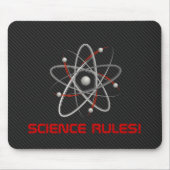 WISSENSCHAFTLICHE REGELN! Atom (004a) | Geek Mouse Mousepad (Vorne)