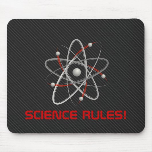 WISSENSCHAFTLICHE REGELN! Atom (004a) | Geek Mouse Mousepad (Vorne)