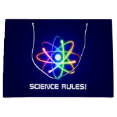 WISSENSCHAFTLICHE REGELN! Atom Große Geschenktüte (Vorderseite)