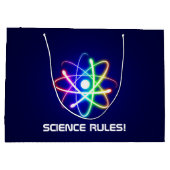 WISSENSCHAFTLICHE REGELN! Atom Große Geschenktüte (Rückseite)
