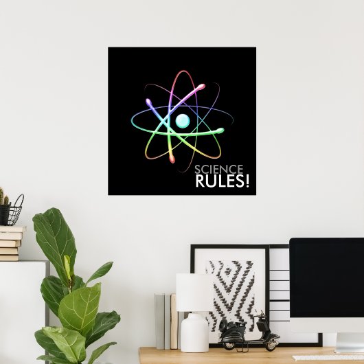 WISSENSCHAFTLICHE REGELN! - einzigartiges Poster (Heimbüro)