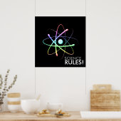 WISSENSCHAFTLICHE REGELN! - einzigartiges Poster (Küche)
