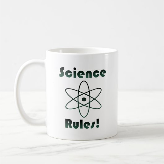 Wissenschaftliche Regeln Kaffeetasse (Links)