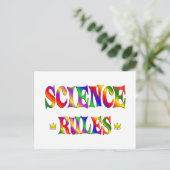 Wissenschaftliche Regeln Postkarte (Stehend Vorderseite)