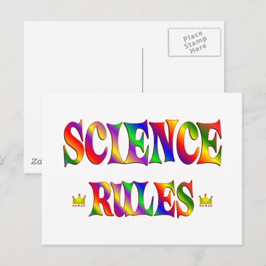 Wissenschaftliche Regeln Postkarte (Vorne/Hinten)