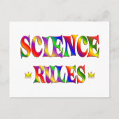 Wissenschaftliche Regeln Postkarte (Vorderseite)