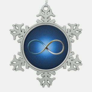 Wissenschaftliche Regeln   Unendliche Geek-Geschen Schneeflocken Zinn-Ornament