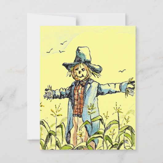 WISSENSCHAFTLICHE SCARECROW Maze PARTY EINLADUNG (Vorderseite)