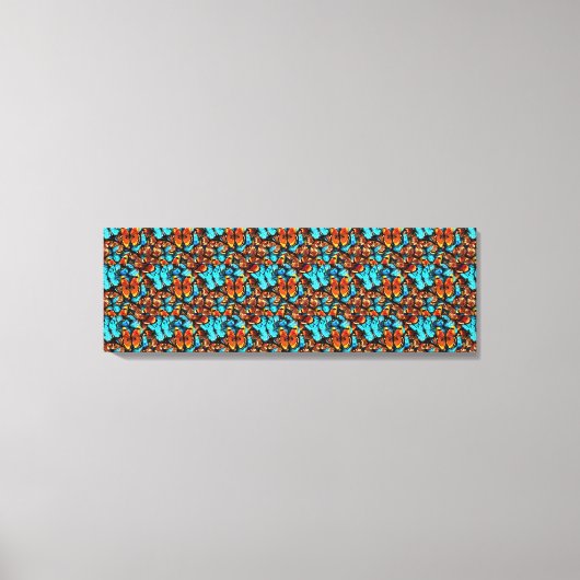 Wissenschaftliche Schmetterlingsbeispiele Leinwand (Vorderseite)