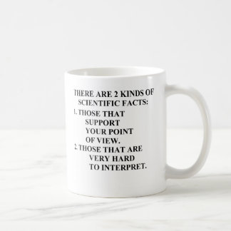 wissenschaftliche Tatsachen, wissenschaftliche Kaffeetasse