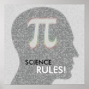 WISSENSCHAFTLICHE VORSCHRIFTEN Mathematik pi Num Poster