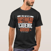 Wissenschaftlicher Berater Superheld Funny Academi T-Shirt (Vorderseite)
