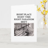 wissenschaftlicher Eureka-Moment Karte (Gelbe Blume)