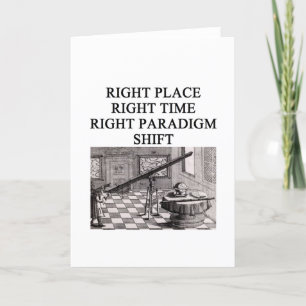 wissenschaftlicher Eureka-Moment Karte