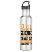 Wissenschaftlicher Labrador Edelstahlflasche (Vorderseite)