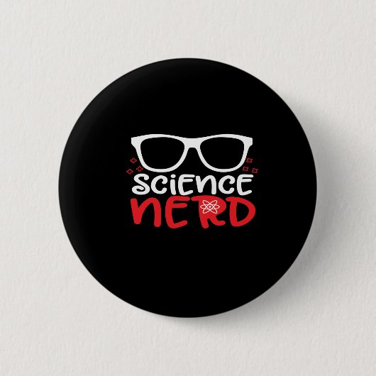 wissenschaftlicher Nerd Button (Vorderseite)